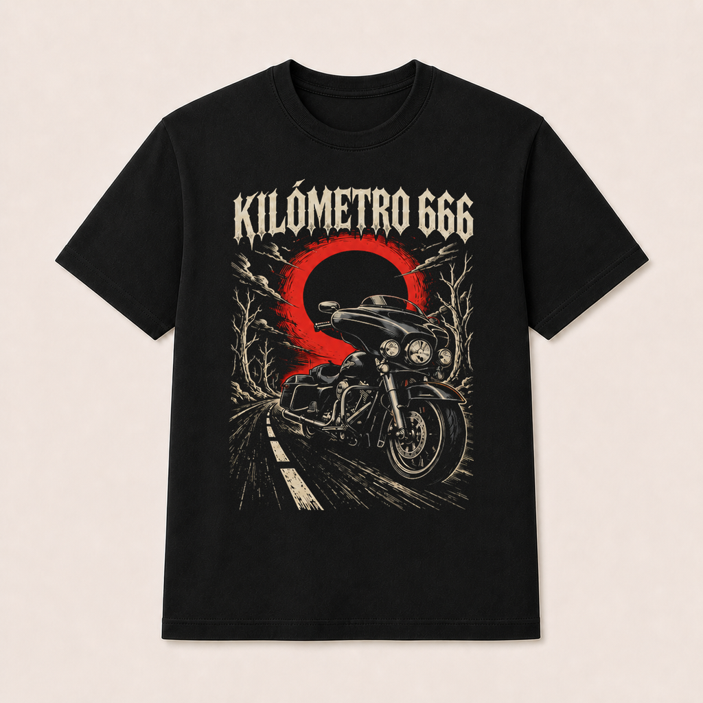 Camiseta Kilómetro 666 Original en negro · vista delantera