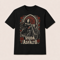 Camiseta Viuda del Asfalto Original en negro · vista delantera