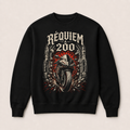 Réquiem a 200 — Sudadera sin capucha negra, vista frontal