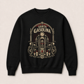 Santa Gasolina — Sudadera sin capucha negra, vista frontal