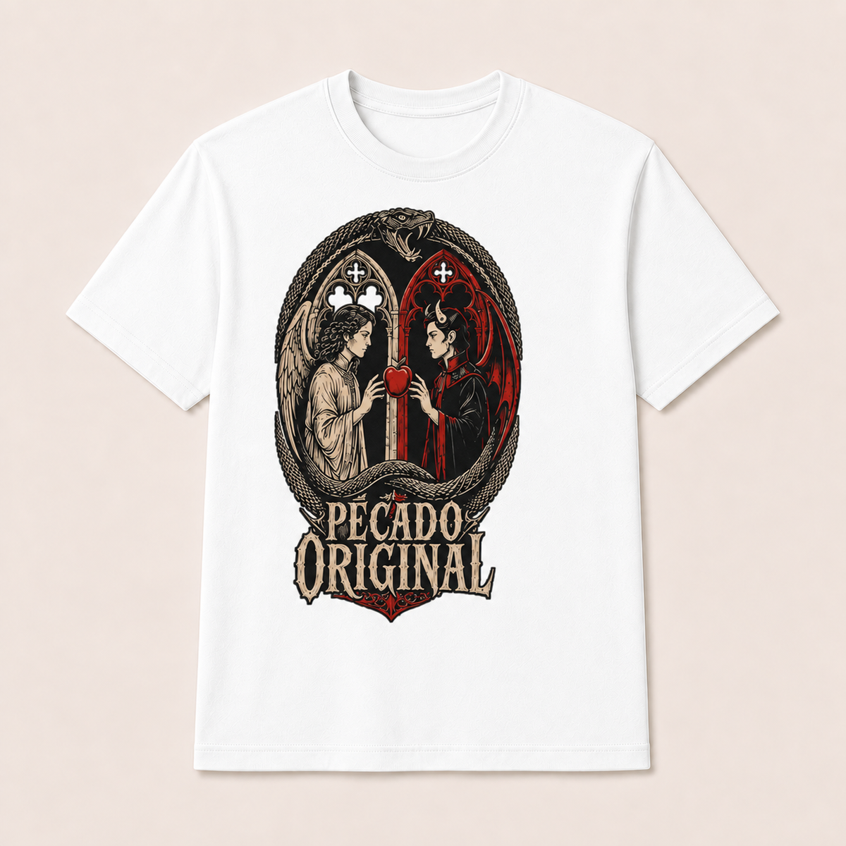 Camiseta Pecado Original Original en blanco · vista delantera