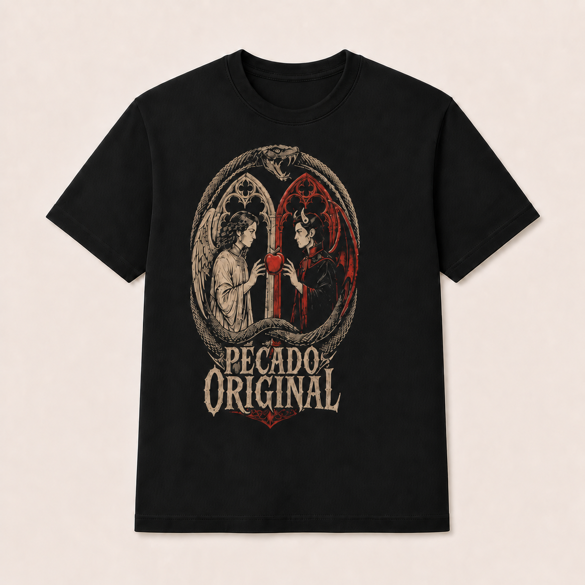 Camiseta Pecado Original Original en negro · vista delantera