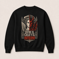 Sudadera Entre el Cielo y el Infierno Sin capucha en negro · vista delantera