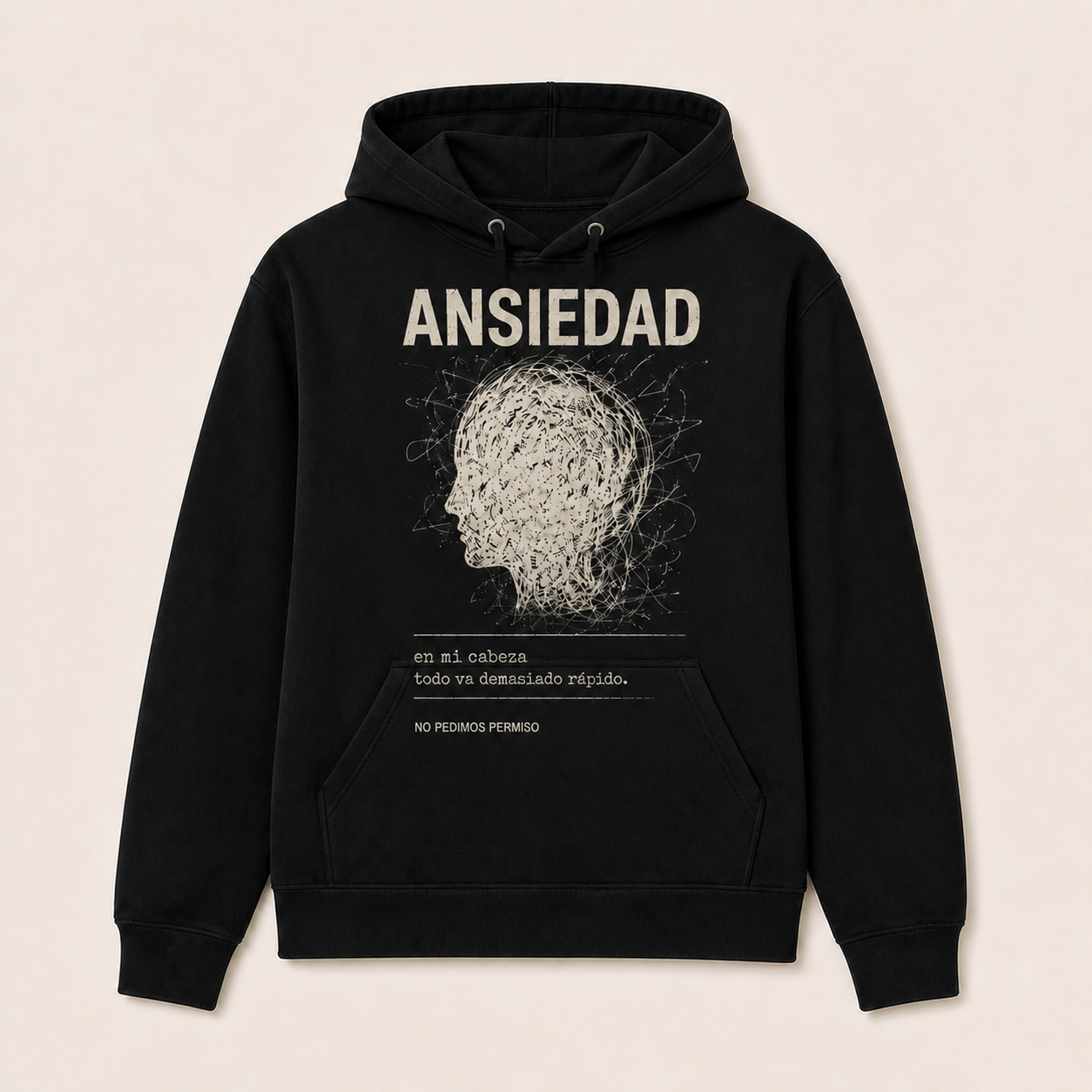 Ansiedad — Sudadera con capucha