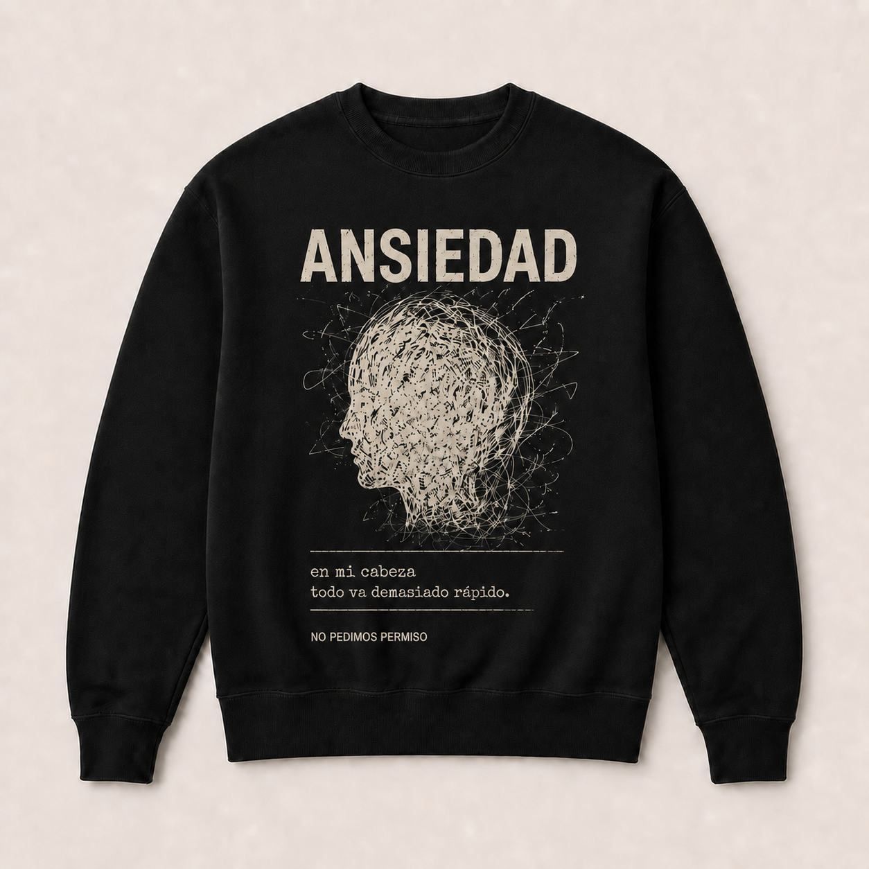 Ansiedad — Sudadera sin capucha