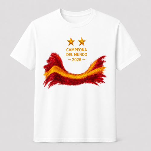 Camiseta Campeona del Mundo España 2026 unisex