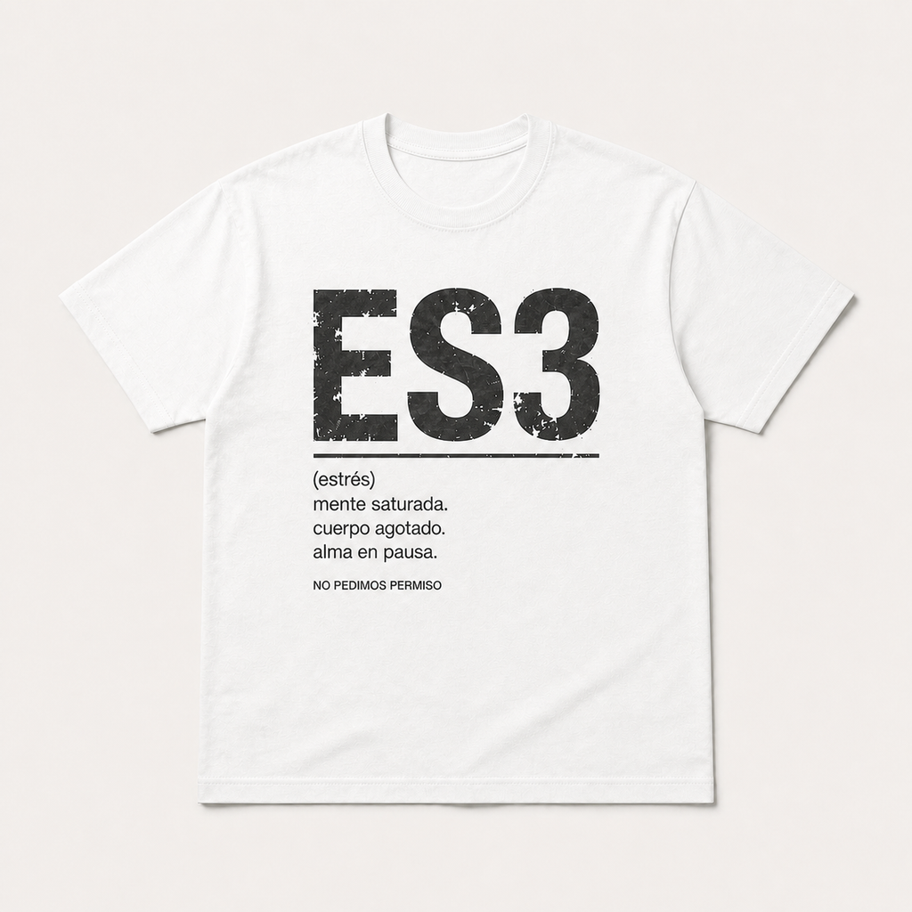 Estrés – Camiseta Unisex manga corta 100% algodón