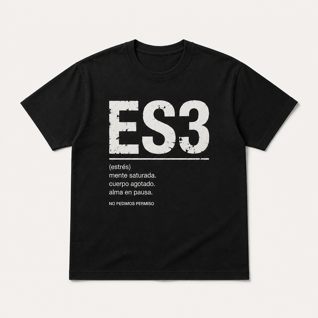Estrés – Camiseta Unisex manga corta 100% algodón