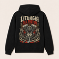 Liturgia del Motor — Sudadera con capucha, negro, vista espalda