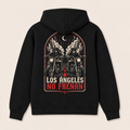 Los Ángeles No Frenan — Sudadera con capucha, negro, vista espalda