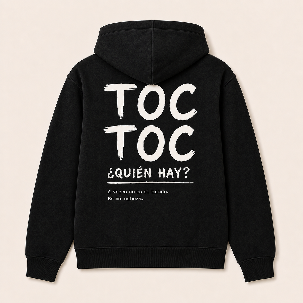 TOC — Sudadera con capucha, negro, vista espalda