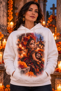 Pequeña Memoria — Sudadera Catrina · Mockup frontal en blanco