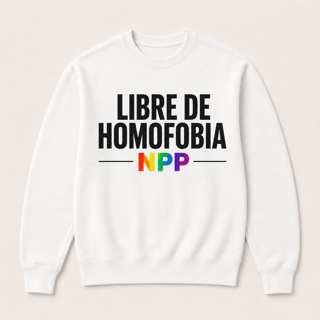 Libre de Homofobia — Sudadera sin capucha