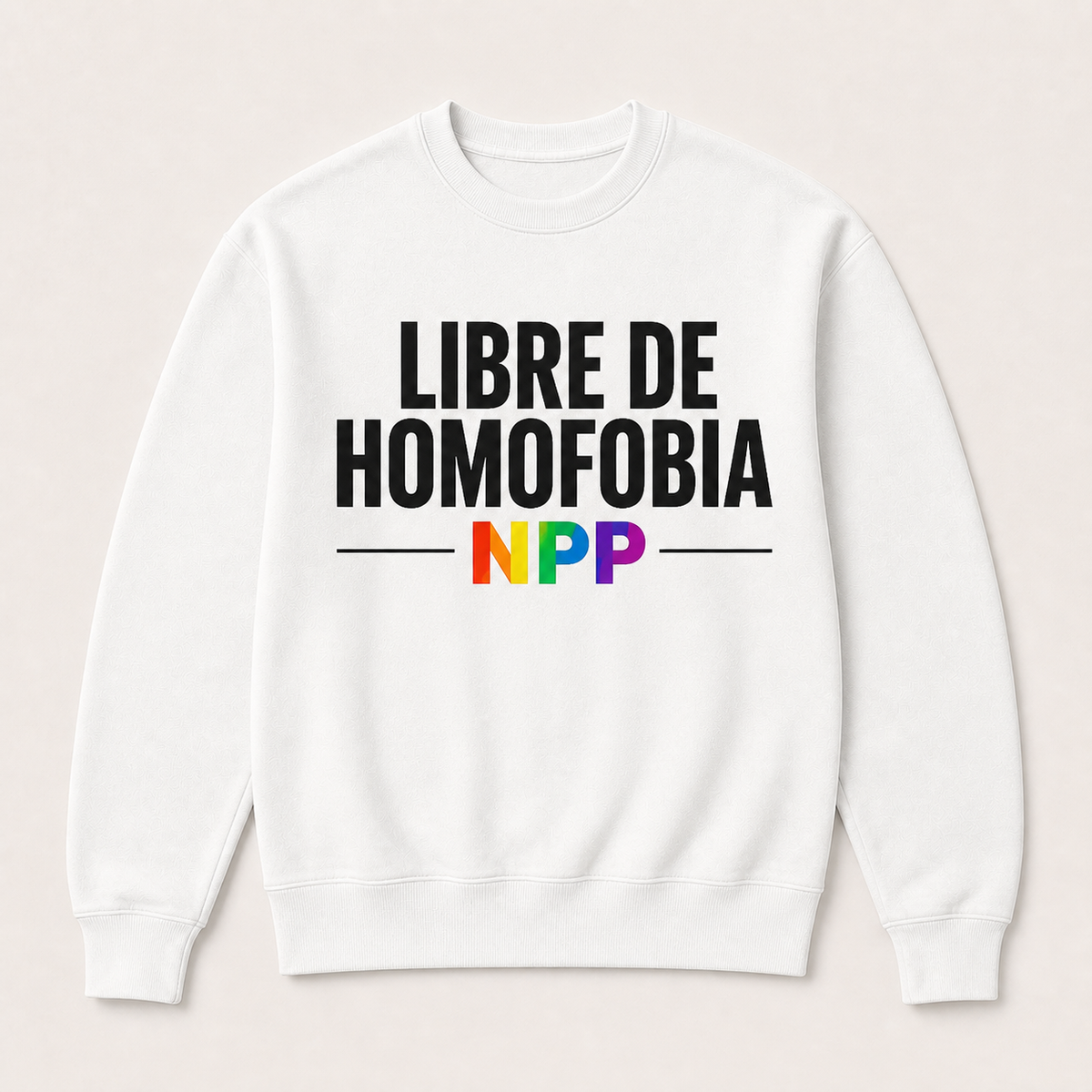 Libre de Homofobia — Sudadera sin capucha