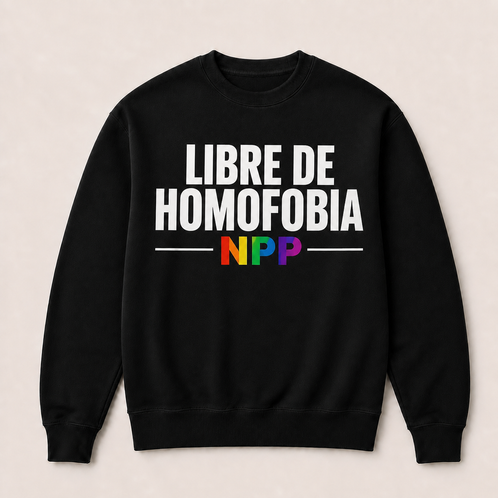 Libre de Homofobia — Sudadera sin capucha