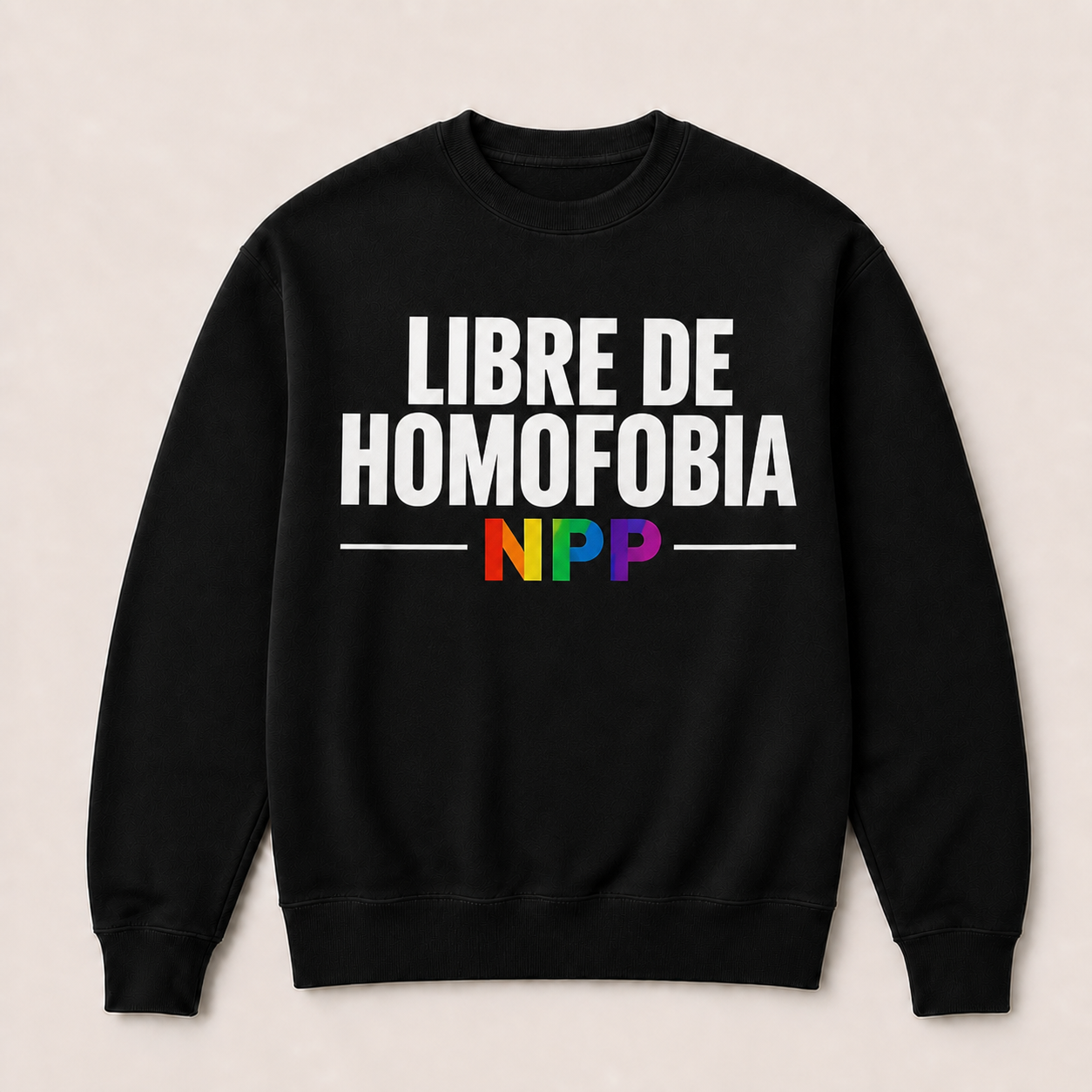 Libre de Homofobia — Sudadera sin capucha