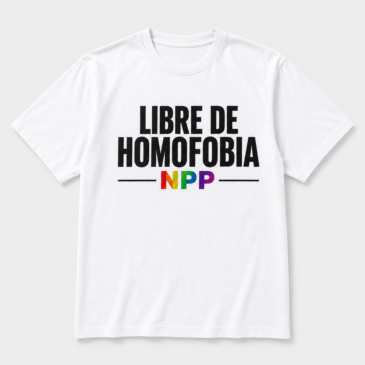 Libre de Homofobia – Camiseta Unisex 100% Algodón