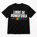 Libre de Homofobia – Camiseta Unisex 100% Algodón