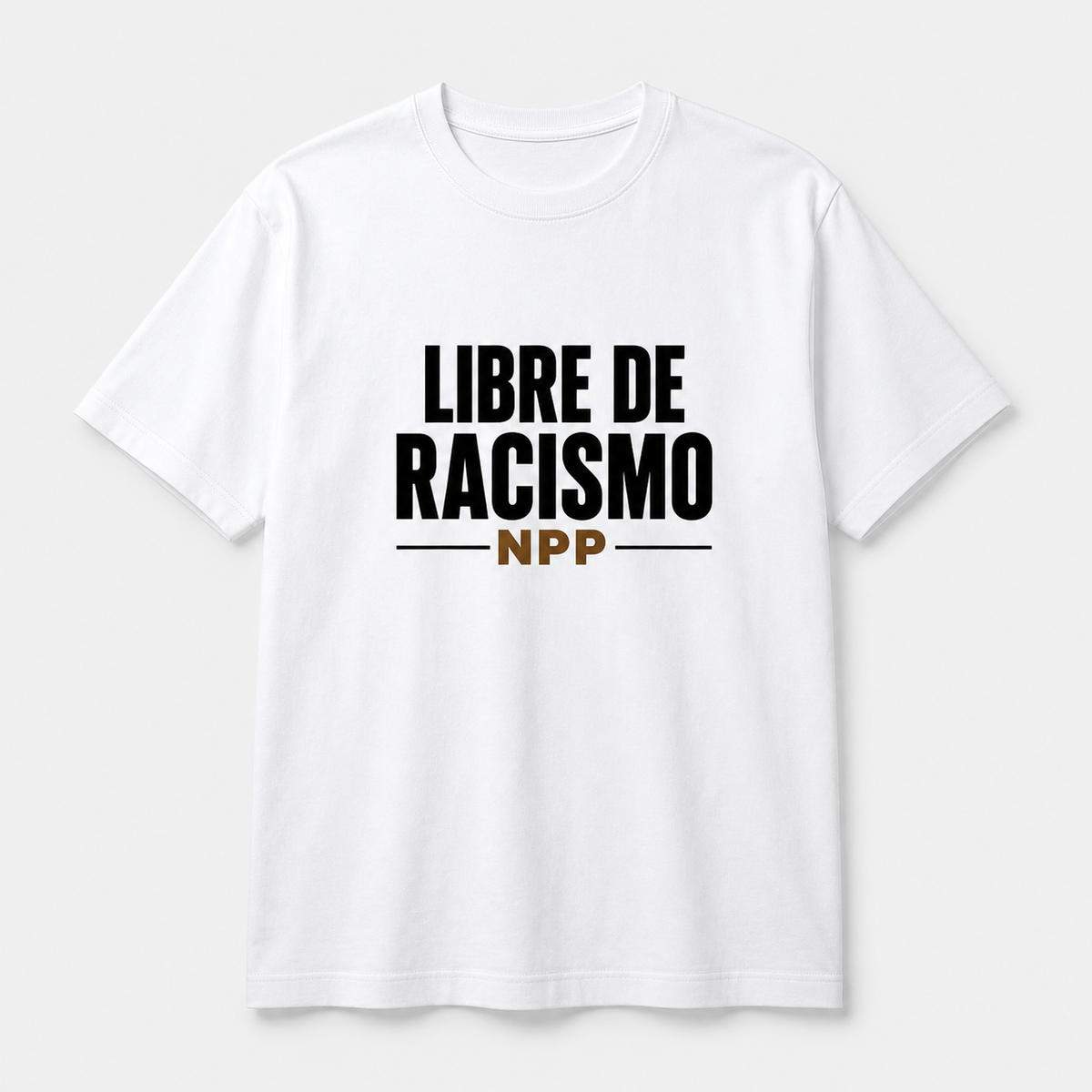 Libre de Racismo – Camiseta Unisex 100% Algodón