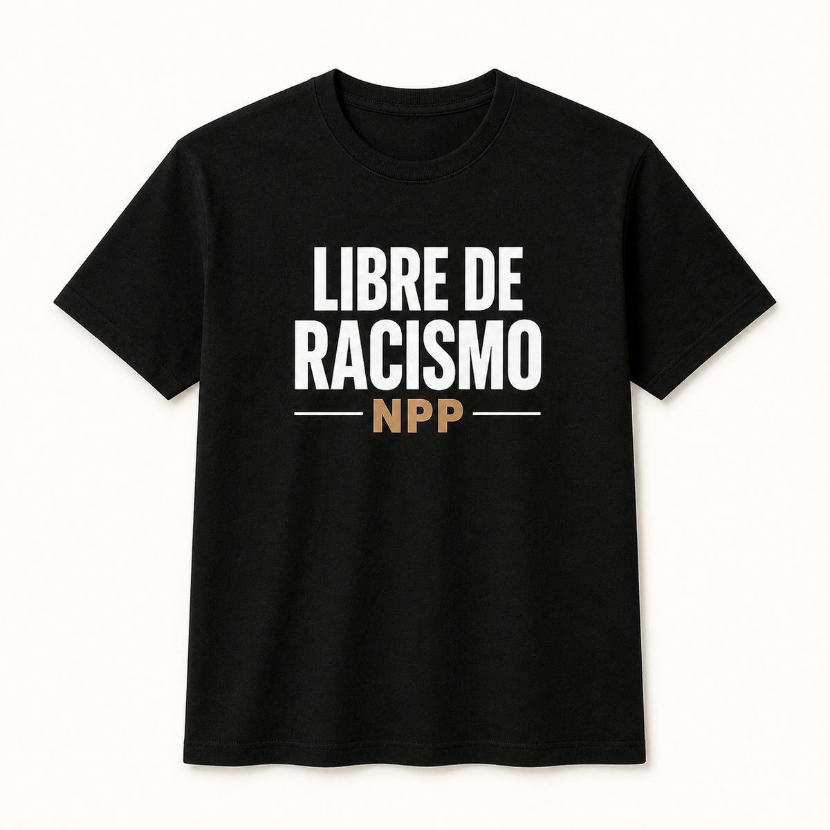 Libre de Racismo – Camiseta Unisex 100% Algodón